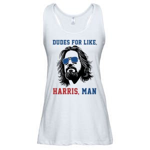 Dudes For Like Harris Man Funny Kamala Harris 2024 Ladies Essential Flowy Tank