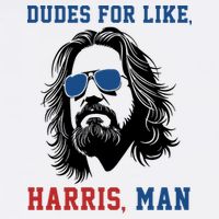 Dudes For Like Harris Man Funny Kamala Harris 2024 Poster