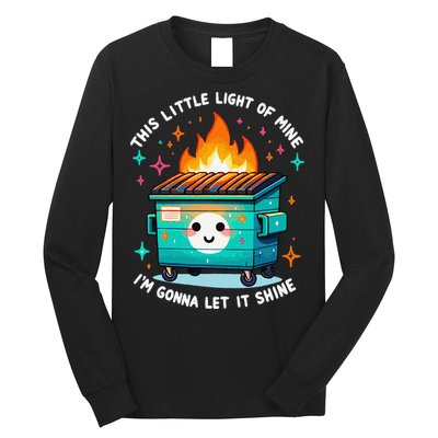 Dumpster Fire Light IM Gonna Let It Shine Halloween Long Sleeve Shirt