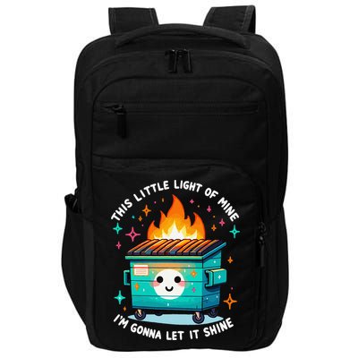 Dumpster Fire Light IM Gonna Let It Shine Halloween Impact Tech Backpack