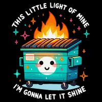 Dumpster Fire Light IM Gonna Let It Shine Halloween Impact Tech Backpack