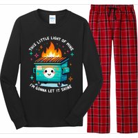 Dumpster Fire Light IM Gonna Let It Shine Halloween Long Sleeve Pajama Set