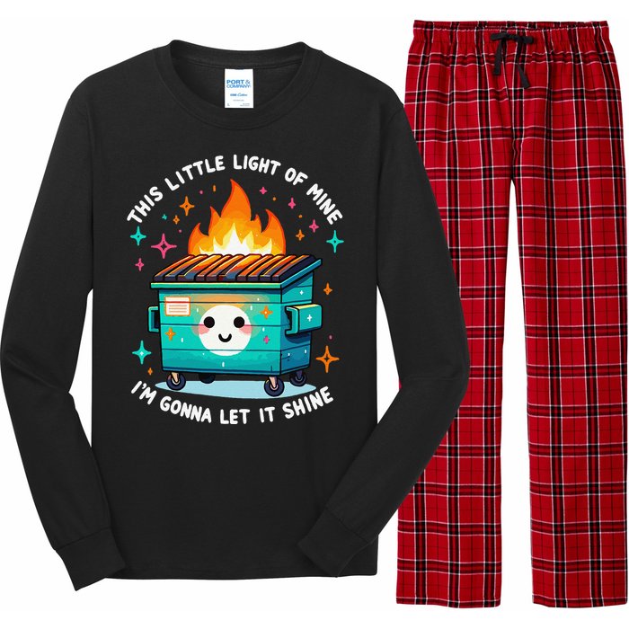 Dumpster Fire Light IM Gonna Let It Shine Halloween Long Sleeve Pajama Set