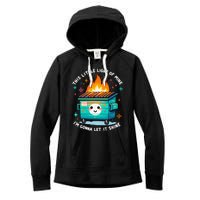 Dumpster Fire Light IM Gonna Let It Shine Halloween Women's Fleece Hoodie