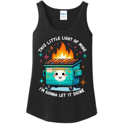 Dumpster Fire Light IM Gonna Let It Shine Halloween Ladies Essential Tank