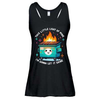 Dumpster Fire Light IM Gonna Let It Shine Halloween Ladies Essential Flowy Tank