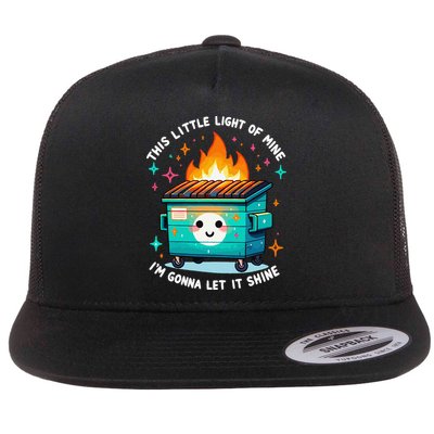 Dumpster Fire Light IM Gonna Let It Shine Halloween Flatbill Hat