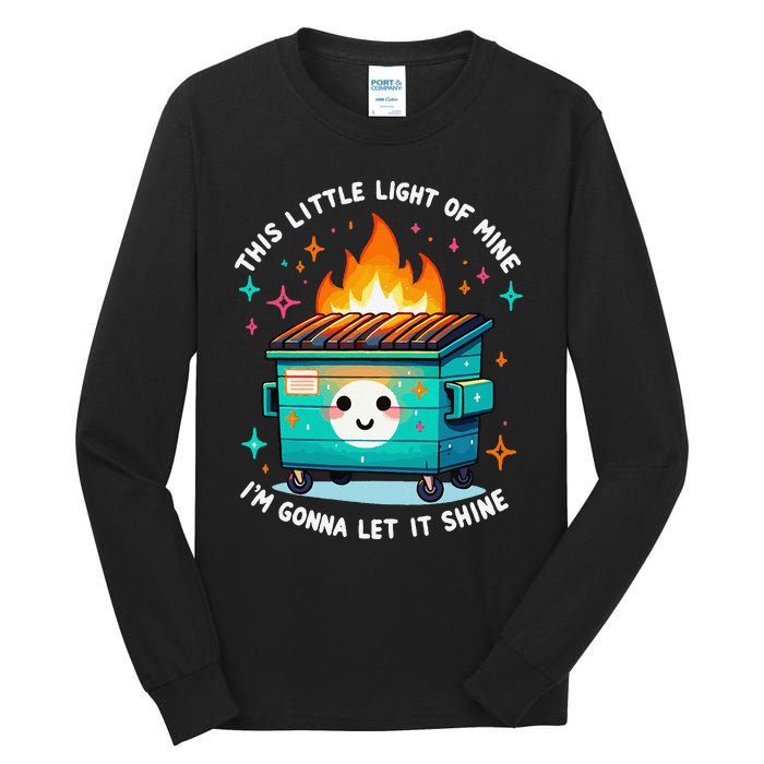 Dumpster Fire Light IM Gonna Let It Shine Halloween Tall Long Sleeve T-Shirt