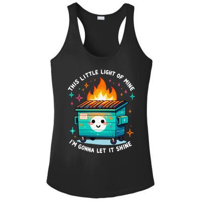 Dumpster Fire Light IM Gonna Let It Shine Halloween Ladies PosiCharge Competitor Racerback Tank