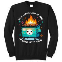 Dumpster Fire Light IM Gonna Let It Shine Halloween Tall Sweatshirt