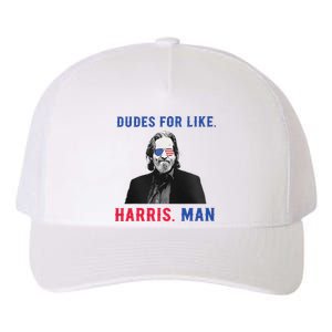 Dudes For Like Harris Man White Dude For Kamala Harris 2024 Yupoong Adult 5-Panel Trucker Hat