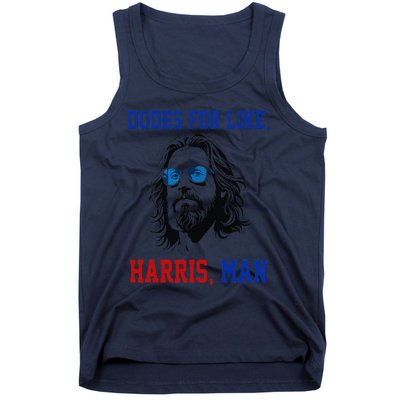 Dudes For Like Harris Man Funny White Dudes For Harris 2024 Gift Tank Top