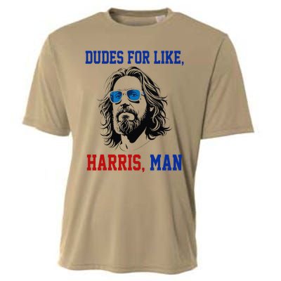 Dudes For Like Harris Man Funny White Dudes For Harris 2024 Gift Cooling Performance Crew T-Shirt