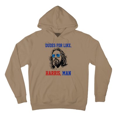 Dudes For Like Harris Man Funny White Dudes For Harris 2024 Gift Hoodie