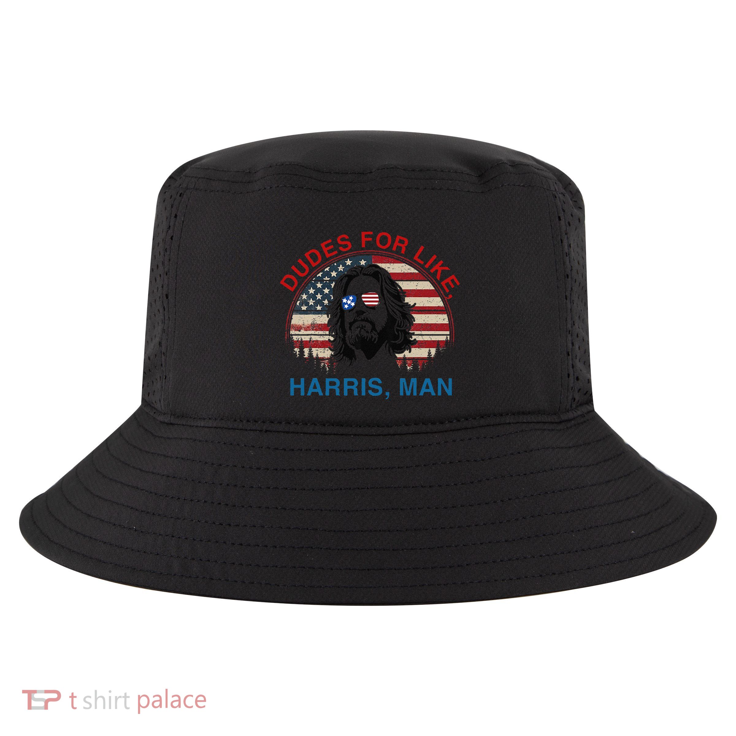 Dudes For Like Harris Man White Dude For Kamala Harris 2024 Gift Cool Comfort Performance Bucket Hat