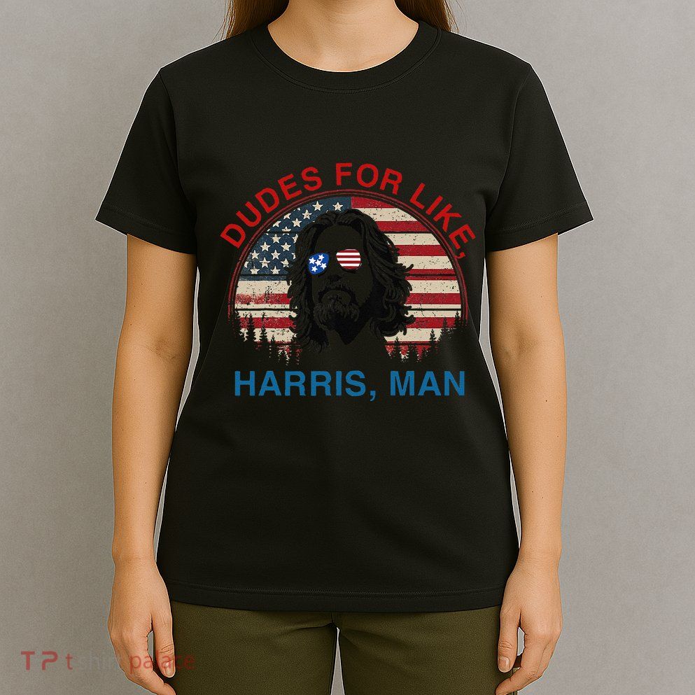 Dudes For Like Harris Man White Dude For Kamala Harris 2024 Gift T-Shirt