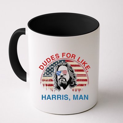 Dudes For Like Harris Man White Dude For Kamala Harris 2024 Gift Mug