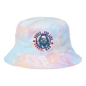 Dudes For Like Harris Man Funny White Dudes For Harris 2024 Tie Dye Newport Bucket Hat