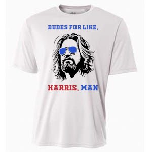 Dudes For Like Harris Man White Dude For Kamala Harris 2024 Cooling Performance Crew T-Shirt