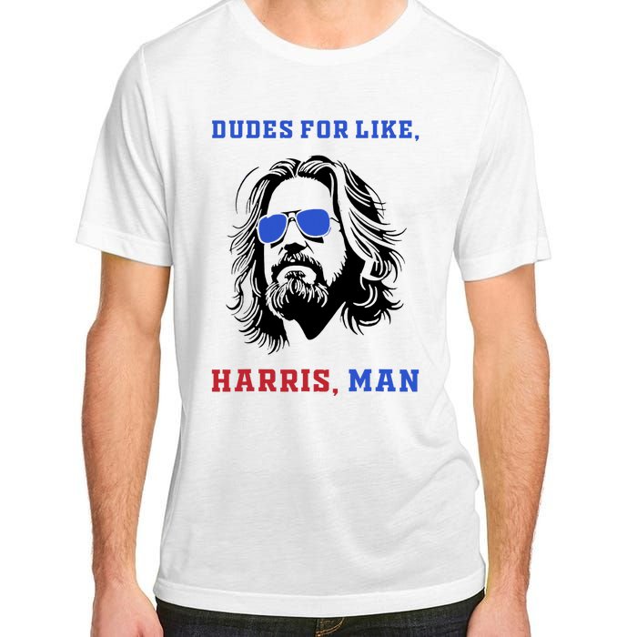 Dudes For Like Harris Man White Dude For Kamala Harris 2024 Adult ChromaSoft Performance T-Shirt