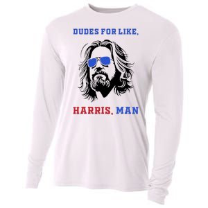 Dudes For Like Harris Man White Dude For Kamala Harris 2024 Cooling Performance Long Sleeve Crew