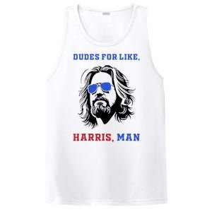 Dudes For Like Harris Man White Dude For Kamala Harris 2024 PosiCharge Competitor Tank