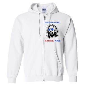 Dudes For Like Harris Man White Dude For Kamala Harris 2024 Full Zip Hoodie