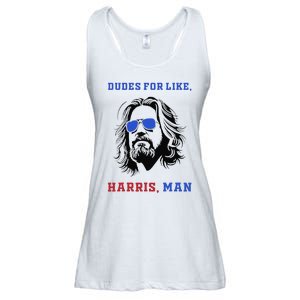 Dudes For Like Harris Man White Dude For Kamala Harris 2024 Gift Ladies Essential Flowy Tank