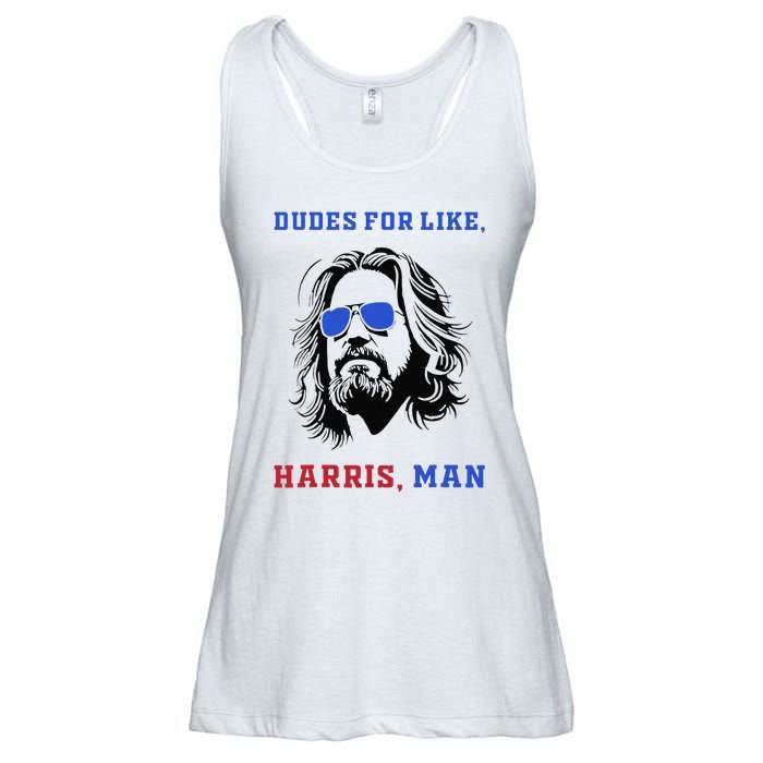 Dudes For Like Harris Man White Dude For Kamala Harris 2024 Gift Ladies Essential Flowy Tank