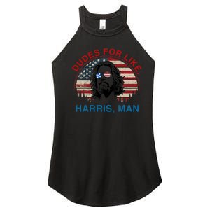 Dudes For Like Harris Man White Dude For Kamala Harris 2024 Women's Perfect Tri Rocker Tank