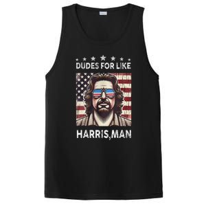 Dudes For Like Harris Man White Dude For Kamala Harris 2024 PosiCharge Competitor Tank