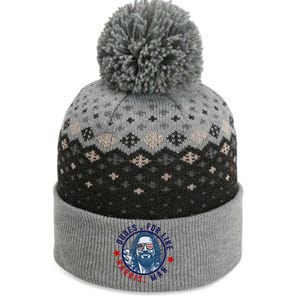 Dudes For Like Harris Man Funny White Dudes For Harris 2024 Gift The Baniff Cuffed Pom Beanie