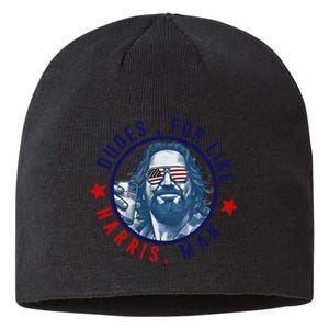 Dudes For Like Harris Man Funny White Dudes For Harris 2024 Gift Sustainable Beanie