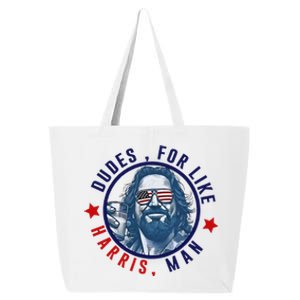 Dudes For Like Harris Man Funny White Dudes For Harris 2024 Gift 25L Jumbo Tote