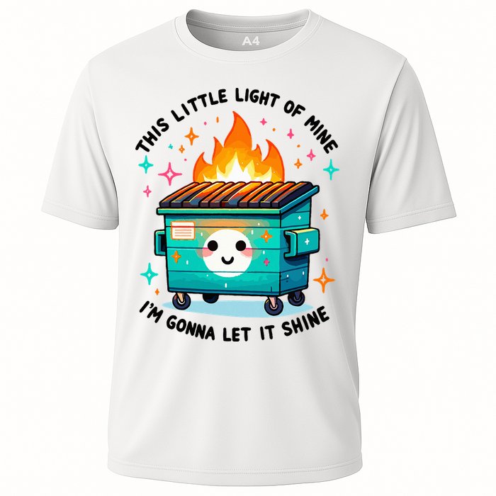 Dumpster Fire Light IM Gonna Let It Shine Halloween Cooling Performance Crew T-Shirt