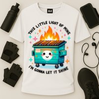 Dumpster Fire Light IM Gonna Let It Shine Halloween Cooling Performance Crew T-Shirt