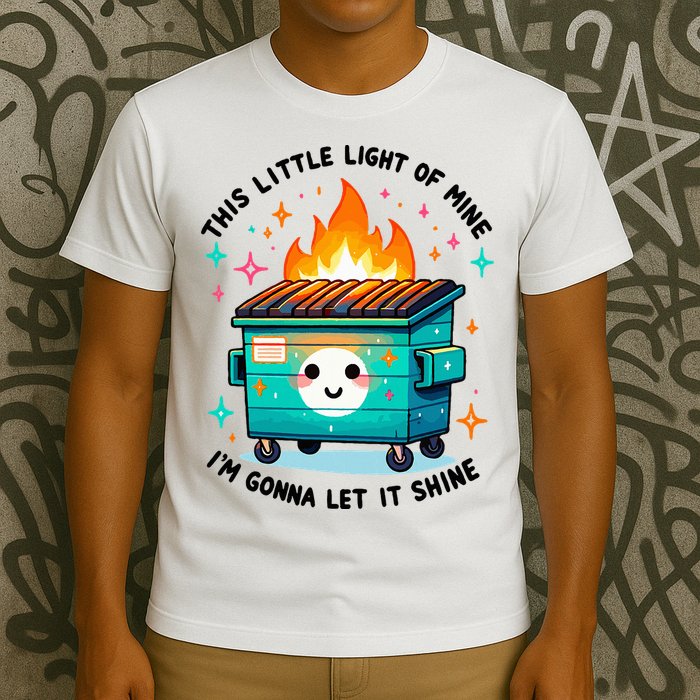 Dumpster Fire Light IM Gonna Let It Shine Halloween T-Shirt