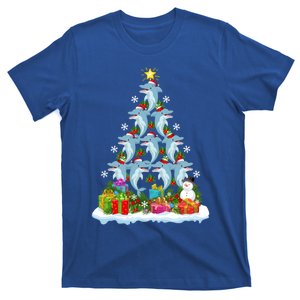 Dolphin Fish Lover Xmas Holiday Funny Dolphin Christmas Tree Meaningful Gift T-Shirt