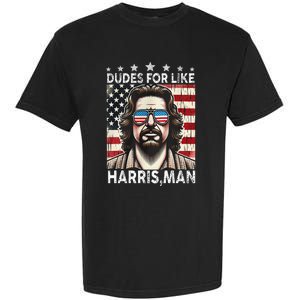 Dudes For Like Harris Man White Dude For Kamala Harris 2024 Garment-Dyed Heavyweight T-Shirt