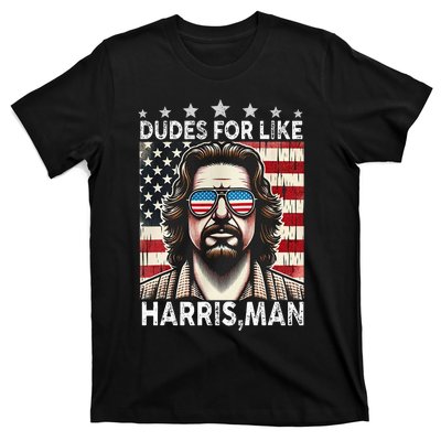 Dudes For Like Harris Man White Dude For Kamala Harris 2024 T-Shirt