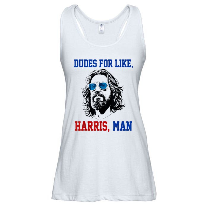 Dudes For Like Harris Man Funny Kamala Harris 2024 Ladies Essential Flowy Tank