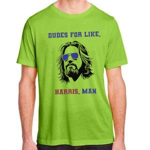 Dudes For Like Harris Man White Dudes For Harris Premium Adult ChromaSoft Performance T-Shirt