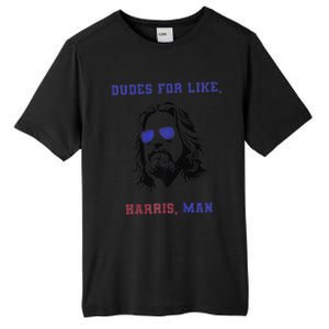 Dudes For Like Harris Man White Dudes For Harris Premium Tall Fusion ChromaSoft Performance T-Shirt