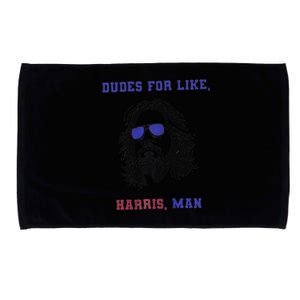 Dudes For Like Harris Man White Dudes For Harris Premium Microfiber Hand Towel