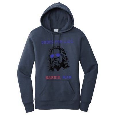 Dudes For Like Harris Man White Dudes For Harris Premium Women's Pullover Hoodie