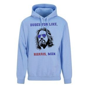 Dudes For Like Harris Man White Dudes For Harris Premium Unisex Surf Hoodie