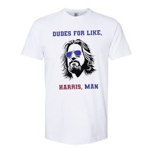 Dudes For Like Harris Man White Dudes For Harris Premium Softstyle CVC T-Shirt