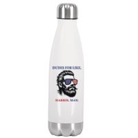 Dudes For Like Harris Man Funny Kamala Harris 2024 Stainless Steel Insulated Water Bottle