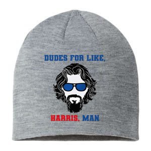 Dudes For Like Harris Man Funny White Dudes For Harris Sustainable Beanie