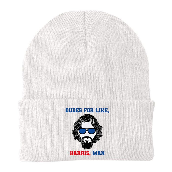 Dudes For Like Harris Man Funny White Dudes For Harris Knit Cap Winter Beanie